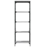 VidaXL Boekenkast 5-laags 59x35x171 cm bewerkt hout grijs sonoma eiken