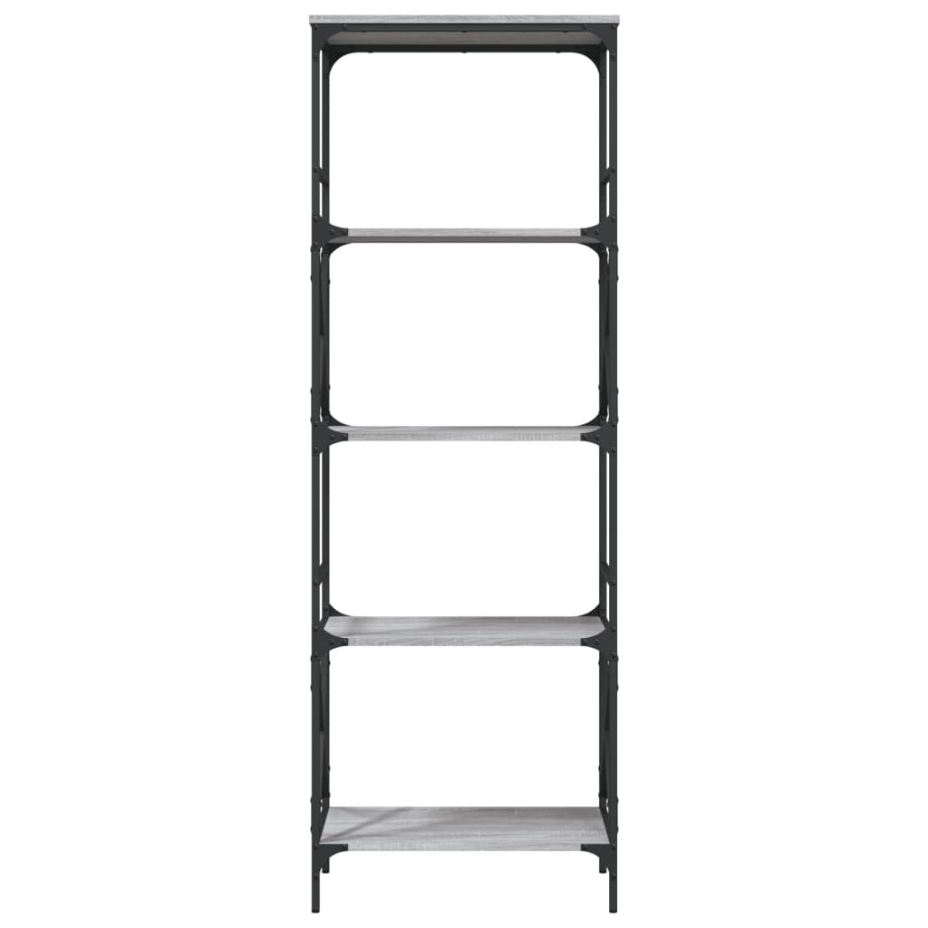 VidaXL Boekenkast 5-laags 59x35x171 cm bewerkt hout grijs sonoma eiken