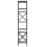 VidaXL Boekenkast 5-laags 59x35x171 cm bewerkt hout grijs sonoma eiken