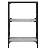 VidaXL Boekenkast 4-laags 59x35x90,5 cm bewerkt hout grijs sonoma