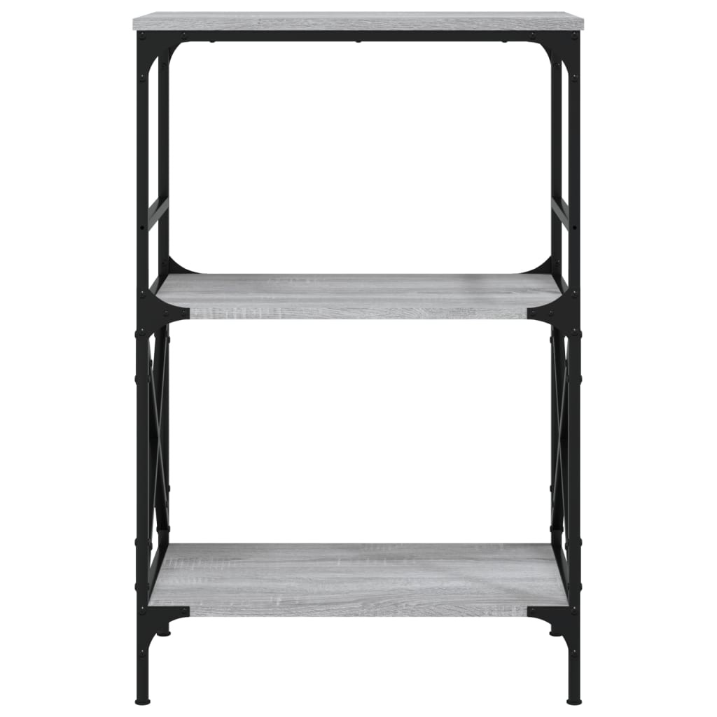 VidaXL Boekenkast 4-laags 59x35x90,5 cm bewerkt hout grijs sonoma