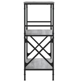 VidaXL Boekenkast 4-laags 59x35x90,5 cm bewerkt hout grijs sonoma