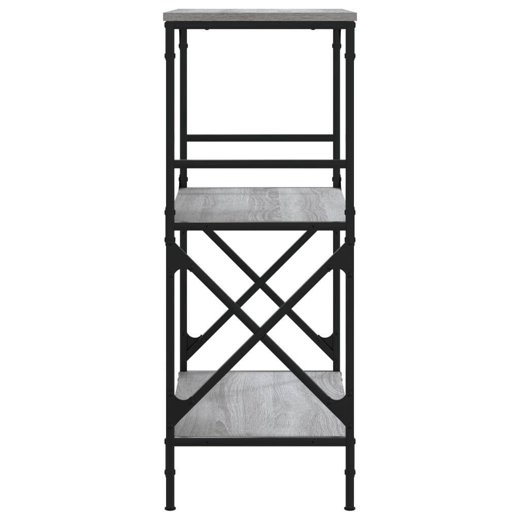 VidaXL Boekenkast 4-laags 59x35x90,5 cm bewerkt hout grijs sonoma