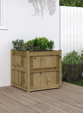 VidaXL Plantenbak 60x60x60 cm geïmpregneerd grenenhout