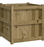 VidaXL Plantenbak 60x60x60 cm geïmpregneerd grenenhout