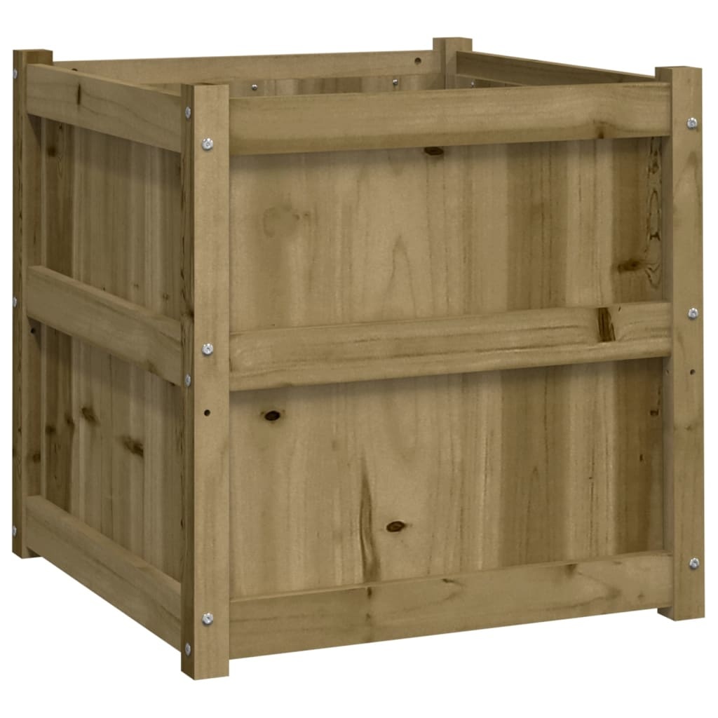 VidaXL Plantenbak 60x60x60 cm geïmpregneerd grenenhout