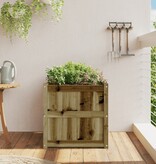 VidaXL Plantenbak 60x60x60 cm geïmpregneerd grenenhout