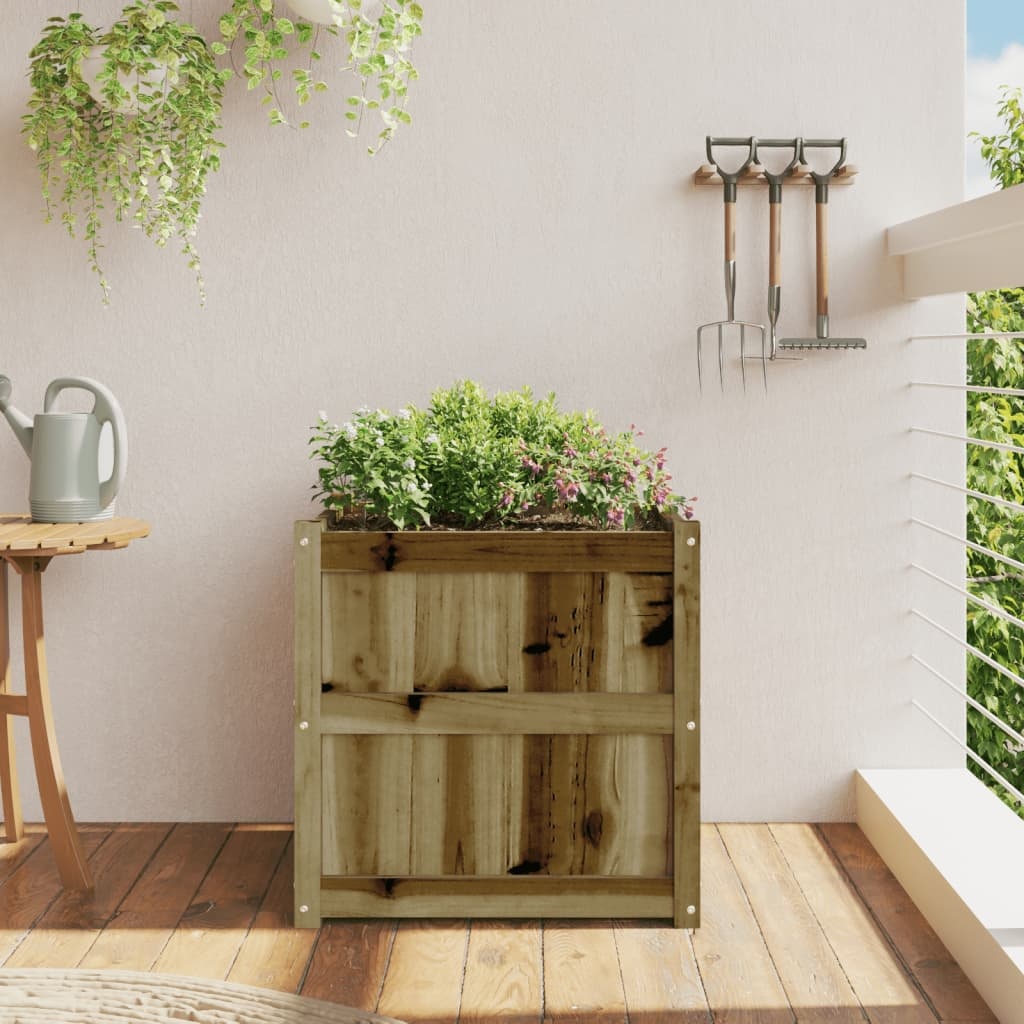 VidaXL Plantenbak 60x60x60 cm geïmpregneerd grenenhout