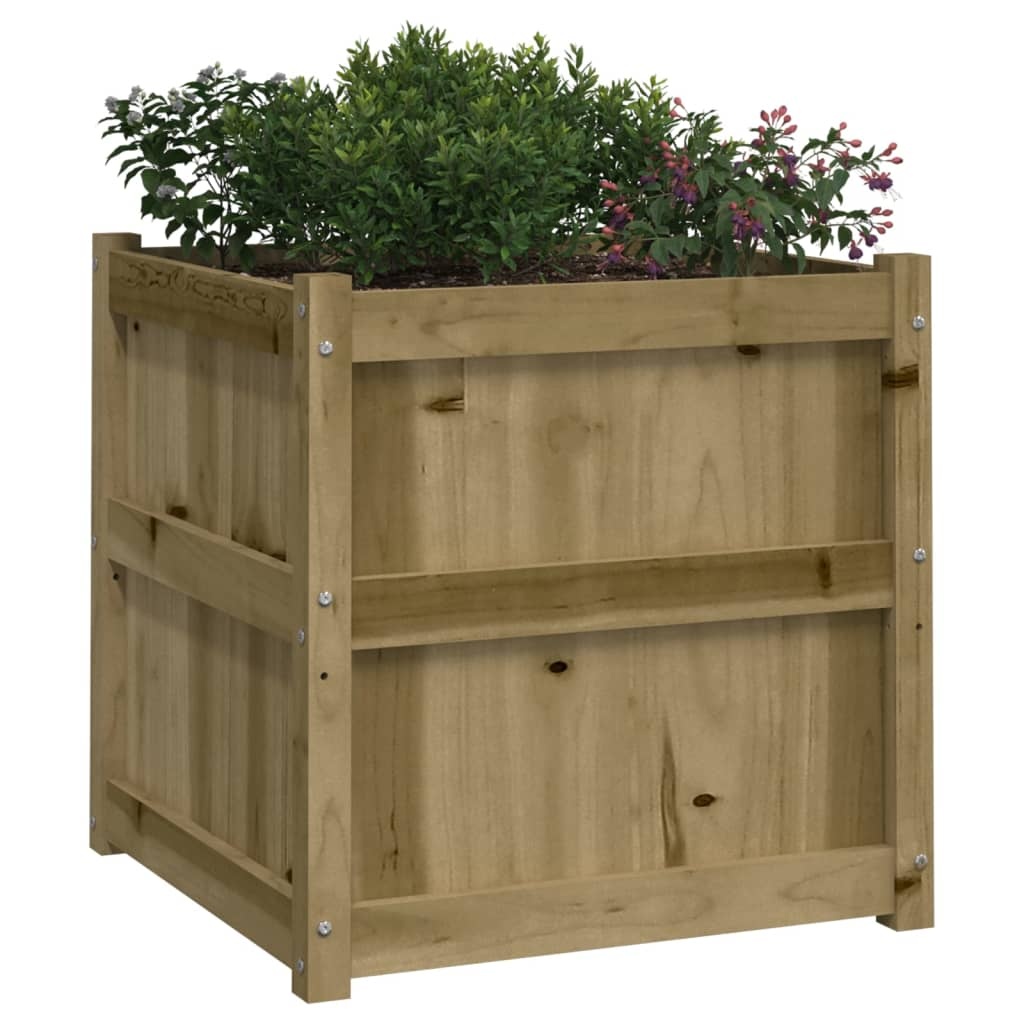 VidaXL Plantenbak 60x60x60 cm geïmpregneerd grenenhout