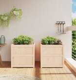 VidaXL Plantenbakken 2 st cm massief grenenhout