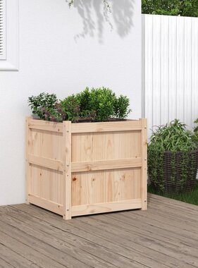 VidaXL Plantenbak 60x60x60 cm massief grenenhout