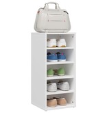 VidaXL Schoenenkasten 2 st 31,5x35x70 cm spaanplaat wit