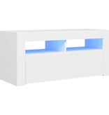 VidaXL Tv-meubel met LED-verlichting 90x35x40 cm wit