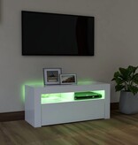 VidaXL Tv-meubel met LED-verlichting 90x35x40 cm wit