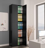 VidaXL Kantoorkast 60x32x190 cm bewerkt hout zwart