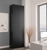 VidaXL Kantoorkast 60x32x190 cm bewerkt hout zwart