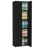 VidaXL Kantoorkast 60x32x190 cm bewerkt hout zwart
