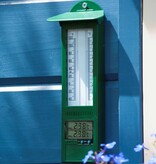 vidaXL Tuinthermometer min-max digitaal 9,5x2,5x24 cm