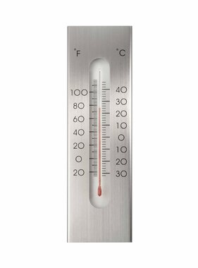 vidaXL Wandthermometer 7x1x23 cm aluminium