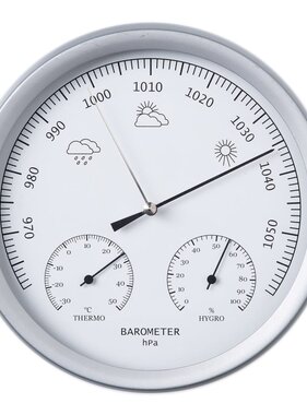 vidaXL 3-in-1 Barometer met thermometer en hygrometer 20 cm 6080081