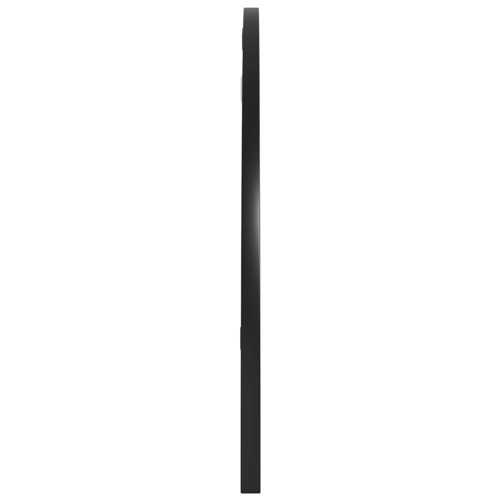 vidaXL Wandspiegel boog 80x40 cm ijzer zwart