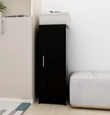 VidaXL Schoenenkast 32x35x92 cm spaanplaat zwart
