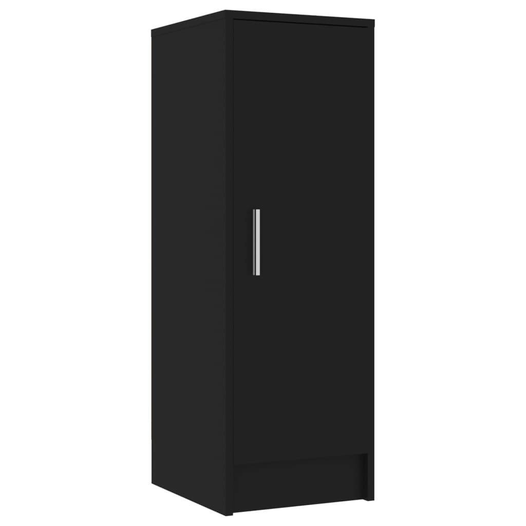 VidaXL Schoenenkast 32x35x92 cm spaanplaat zwart