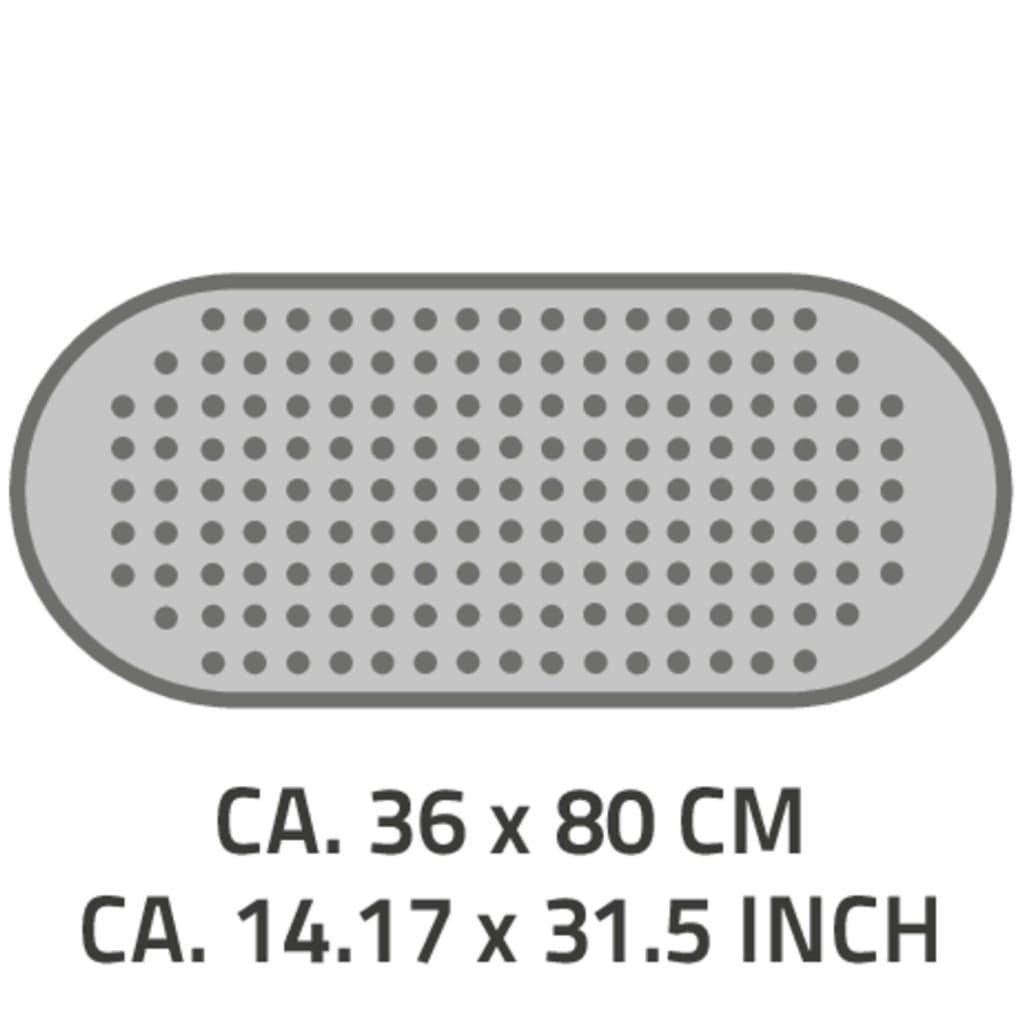 vidaXL Badmat anti-slip Action grijs