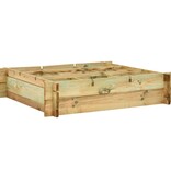 vidaXL Plantenbak verhoogd 90x90x20 cm geïmpregneerd hout