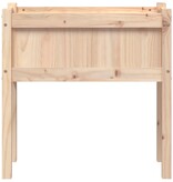 VidaXL Plantenbak met poten 70x31x70 cm massief grenenhout