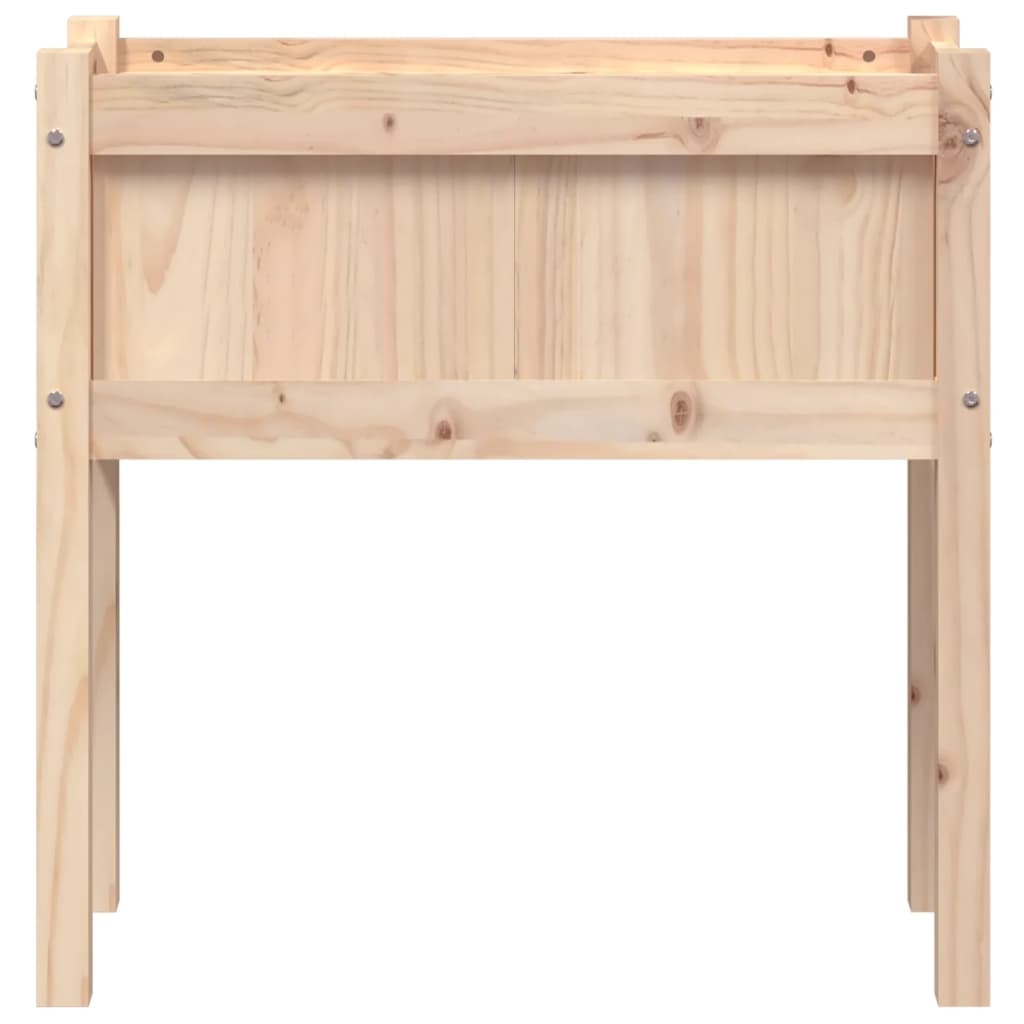 VidaXL Plantenbak met poten 70x31x70 cm massief grenenhout