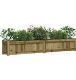 VidaXL Plantenbakken 2 st cm geïmpregneerd hout