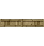 VidaXL Plantenbakken 2 st cm geïmpregneerd hout