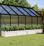VidaXL Plantenbakken 2 st cm massief grenenhout wit