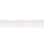 VidaXL Plantenbakken 2 st cm massief grenenhout wit
