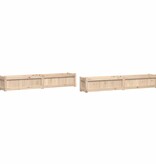 VidaXL Plantenbakken 2 st cm massief grenenhout