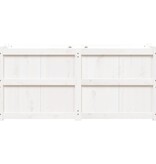VidaXL Plantenbak 150x50x70 cm massief grenenhout wit