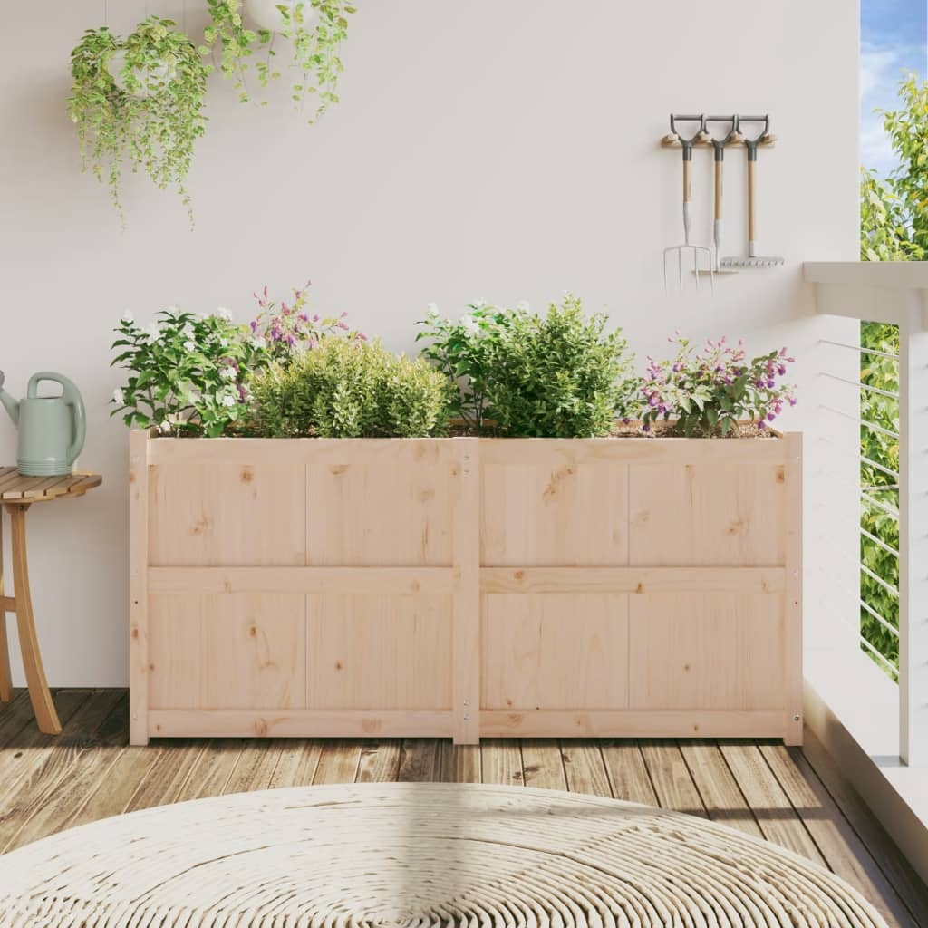 VidaXL Plantenbak 150x50x70 cm massief grenenhout