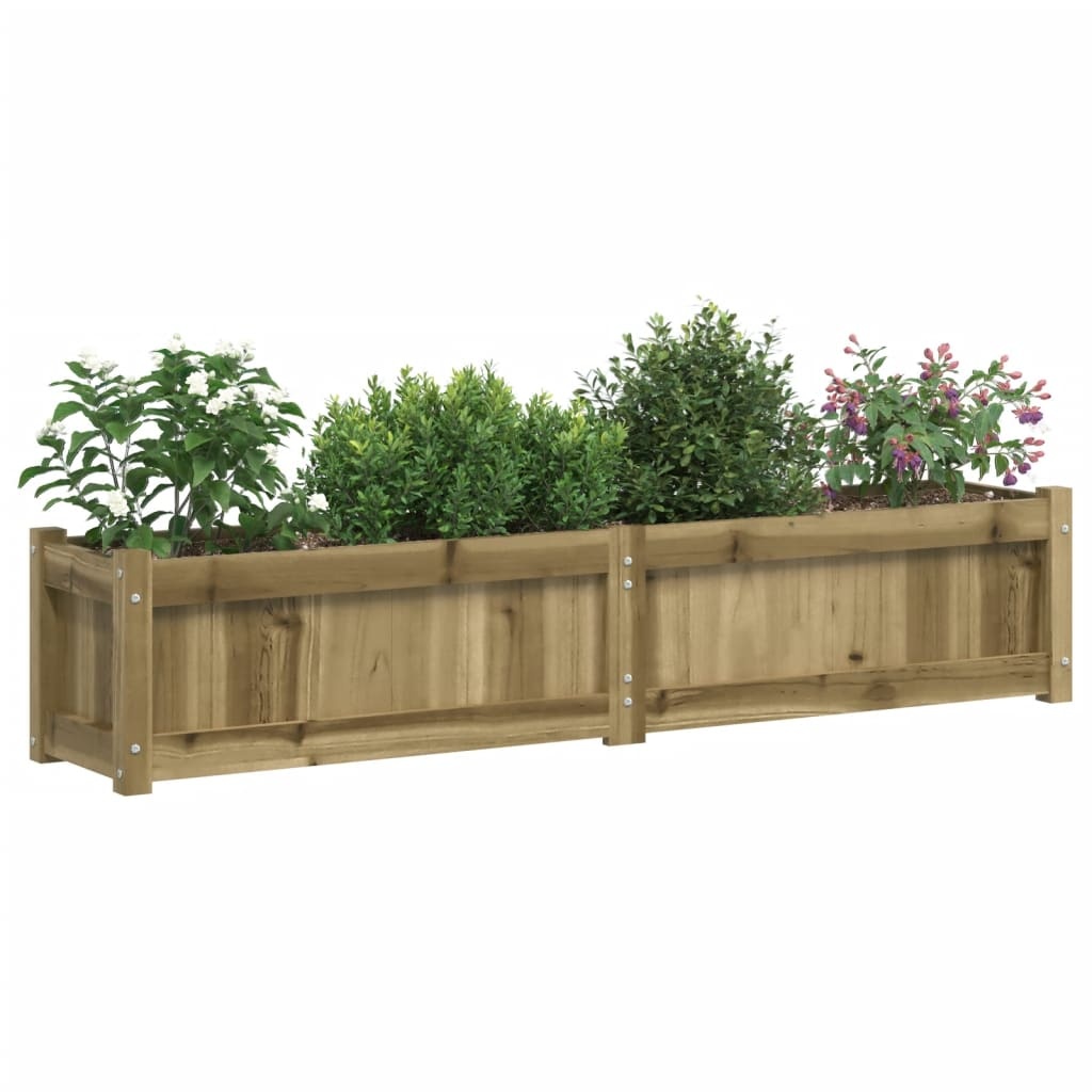VidaXL Plantenbakken 2 st cm geïmpregneerd hout