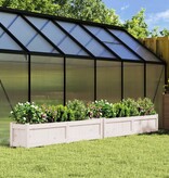 VidaXL Plantenbakken 2 st cm massief grenenhout wit