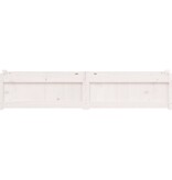 VidaXL Plantenbakken 2 st cm massief grenenhout wit