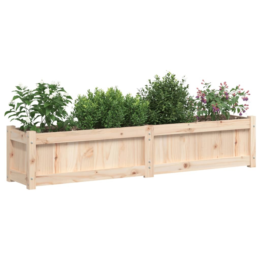 VidaXL Plantenbak 150x31x31 cm massief grenenhout