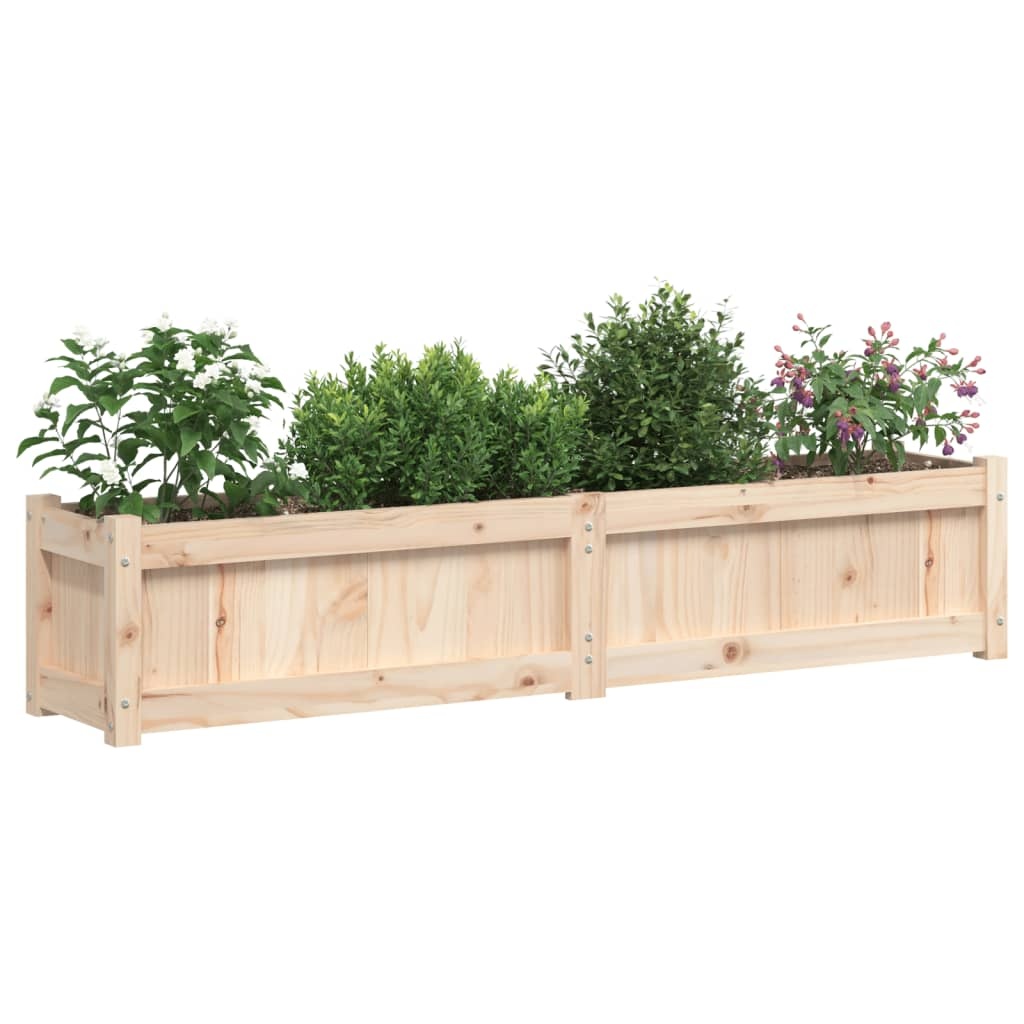 vidaXL Plantenbak 150x31x31 cm massief grenenhout