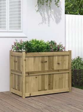 VidaXL Plantenbak 90x50x70 cm geïmpregneerd grenenhout