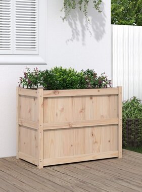 VidaXL Plantenbak 90x50x70 cm massief grenenhout