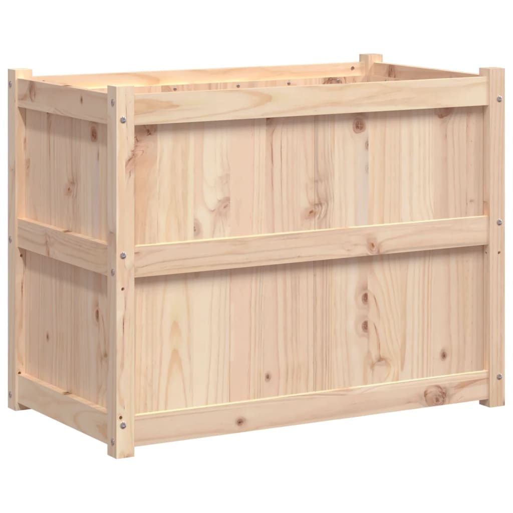 VidaXL Plantenbak 90x50x70 cm massief grenenhout