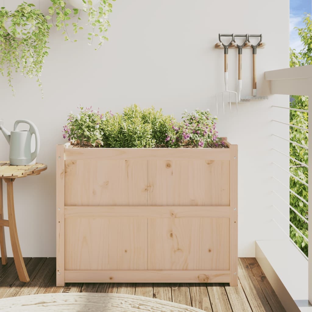 VidaXL Plantenbak 90x50x70 cm massief grenenhout