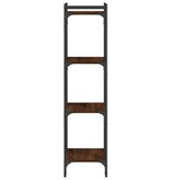 VidaXL Boekenkast 4-laags 40x30x120 cm bewerkt hout bruineikenkleurig
