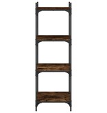 VidaXL Boekenkast 4-laags 40x30x120 cm bewerkt hout gerookt eikenkleur