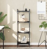 VidaXL Boekenkast 4-laags 40x30x120 cm bewerkt hout zwart